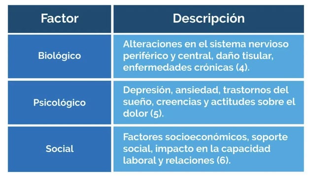 Modelo Biopsicosocial del Dolor Crónico