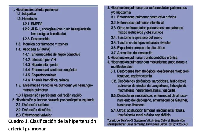 hipertensión arterial pulmonar 